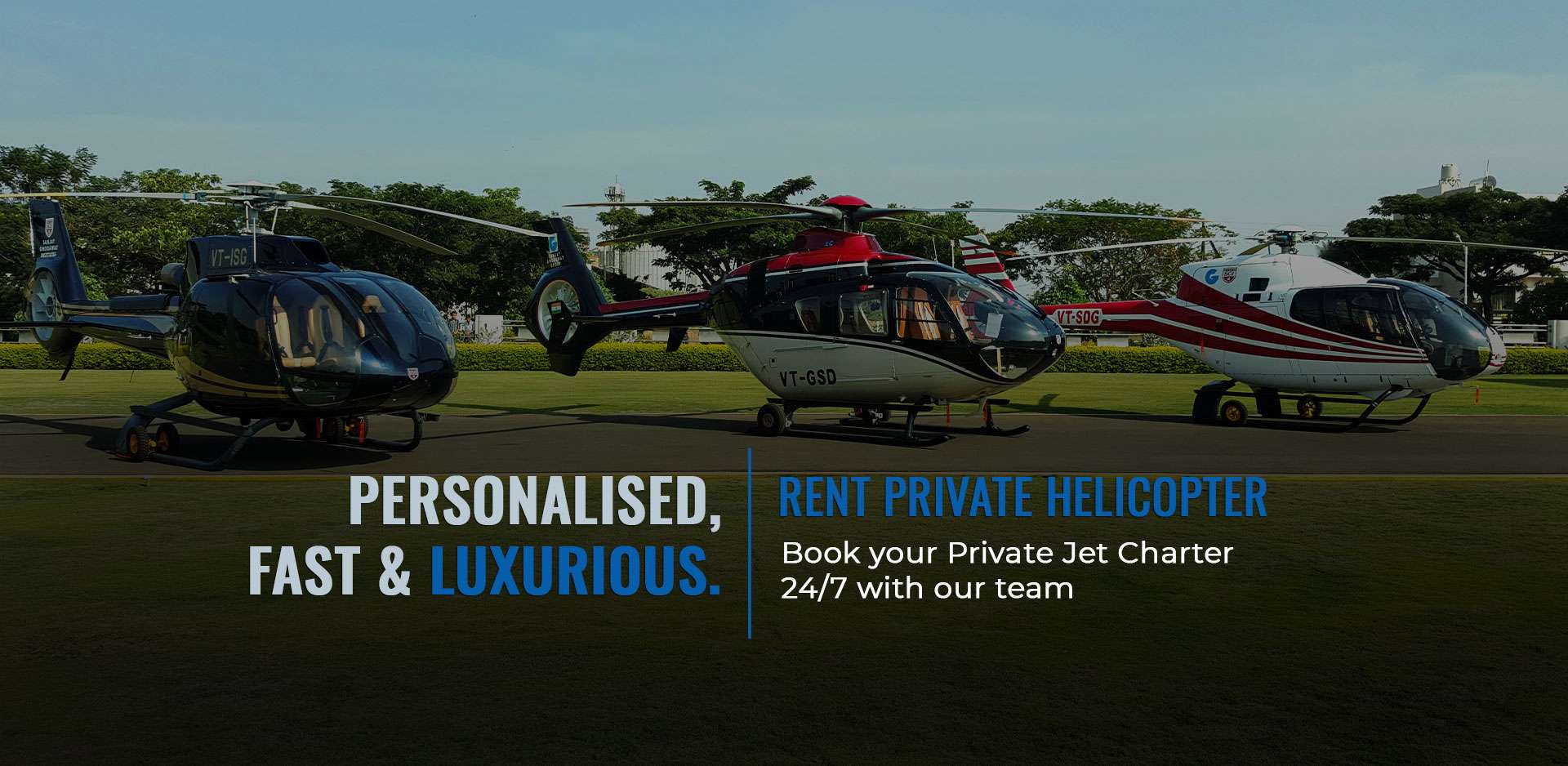 Rent Private Helicopter in Delhi